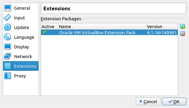 VirtualBox Extension